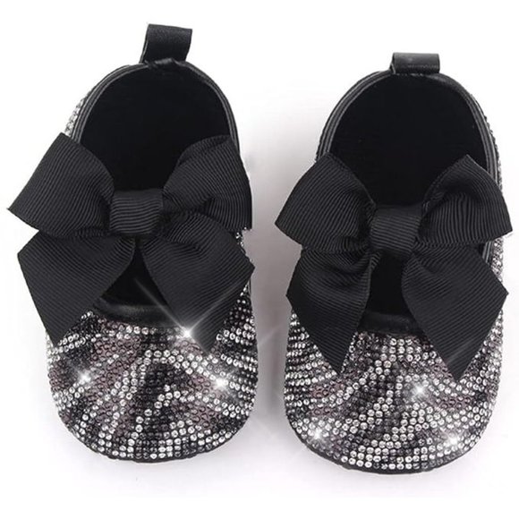 NWT Cute Sparkling Bling Swarovski Rhinestone Baby Girl Princess Shoes +… - Picture 10 of 16